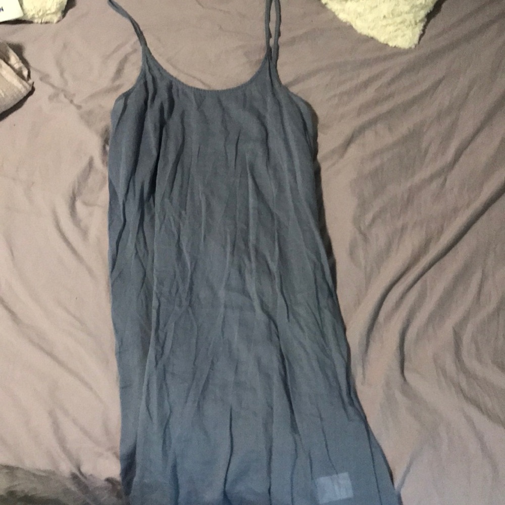 periwinkle see-through dress